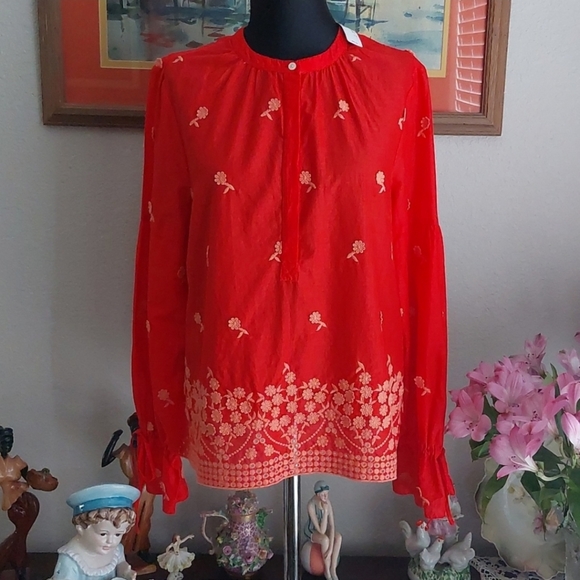 J Crew embroidered top - Picture 9 of 16